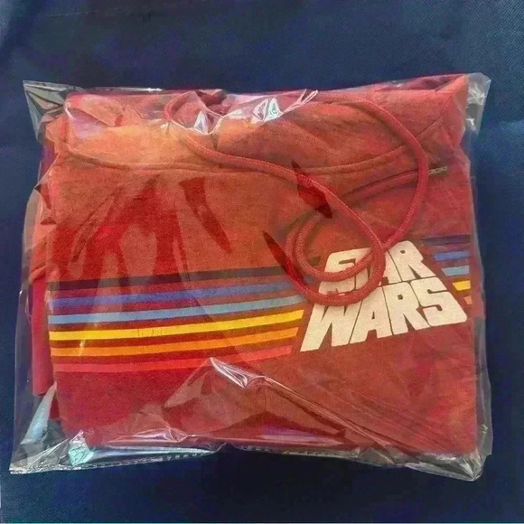 Vintage Star Wars XL‎ Unisex Hooded Sweatshirt Rainbow Design Size Small - Picture 6 of 6